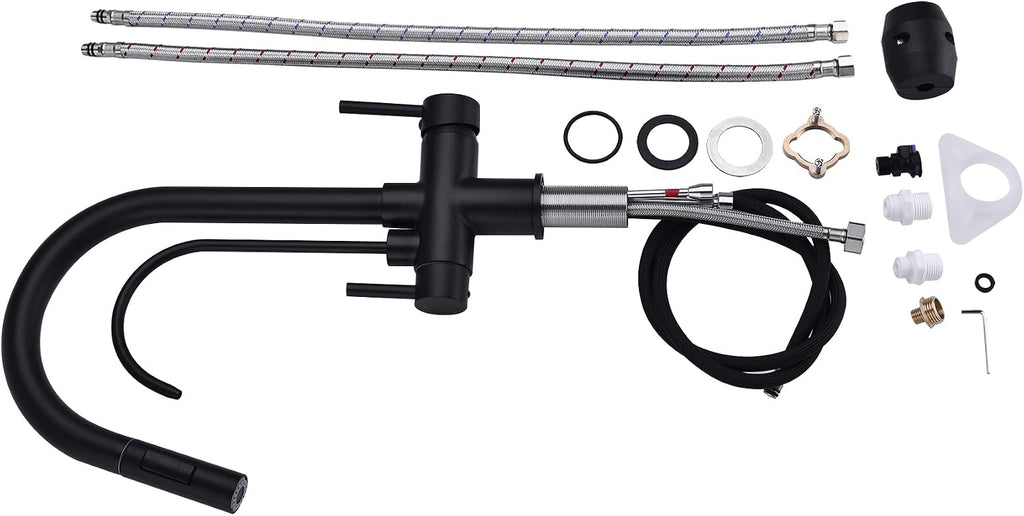 3 Ways Kitchen faucet with Pull-Out Spray