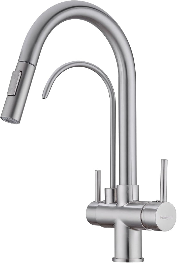 3 Ways Kitchen faucet with Pull-Out Spray