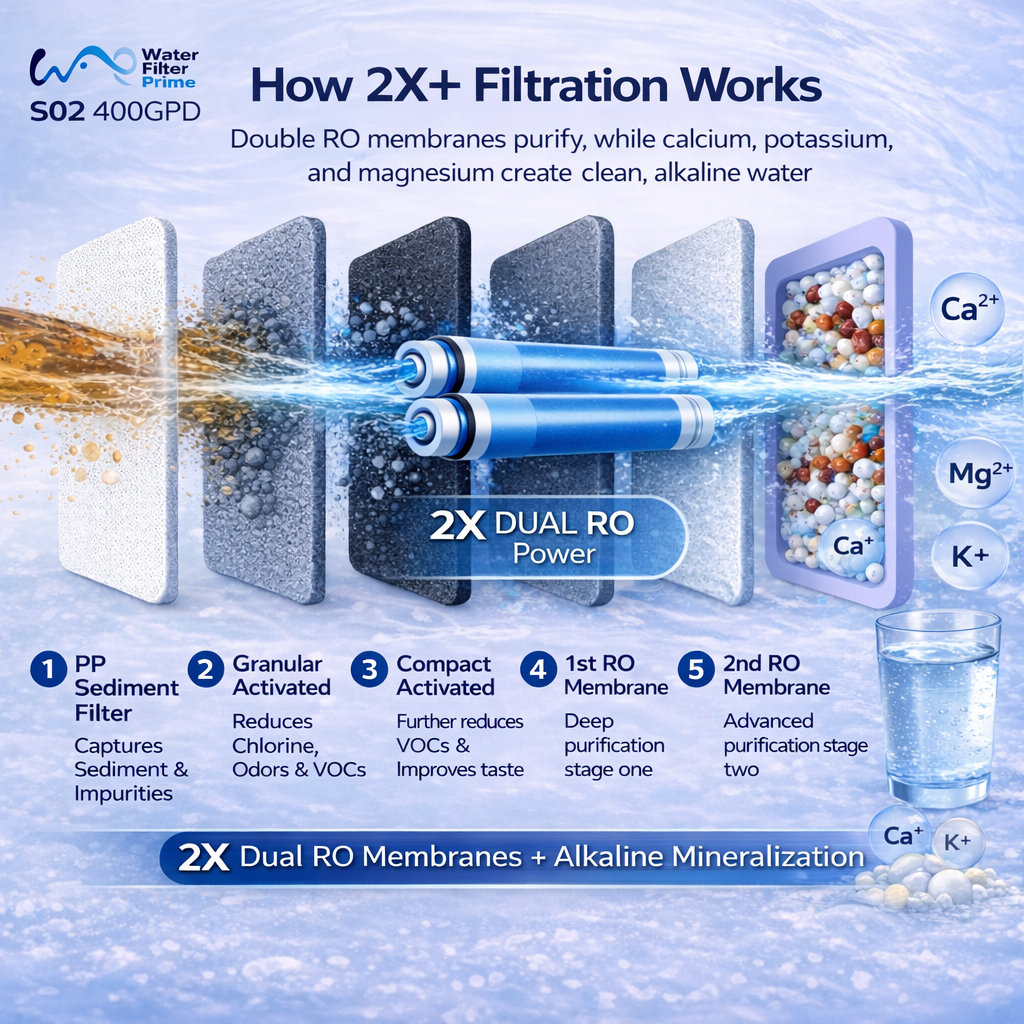 S02 400GPD Tankless Reverse Osmosis System