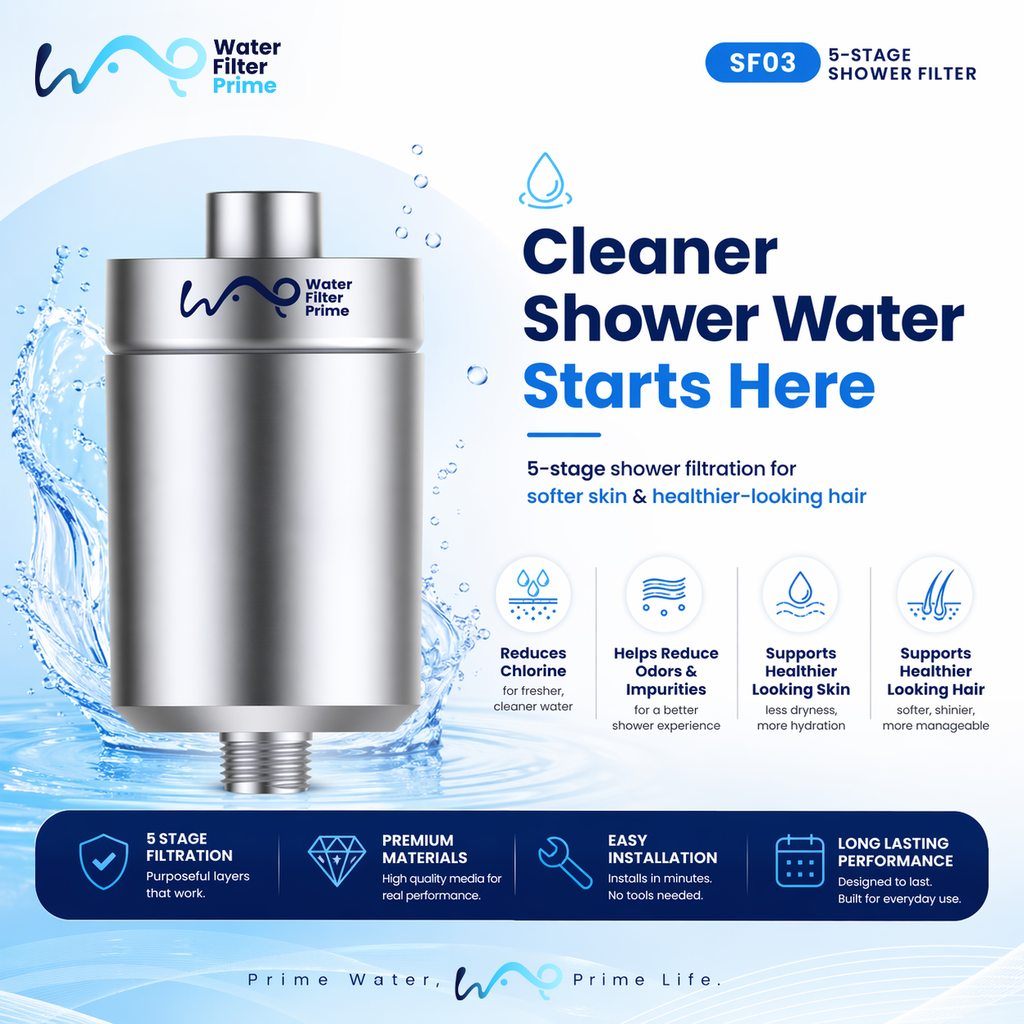 SF03 Shower Filter — 5 stages, fits any standard shower