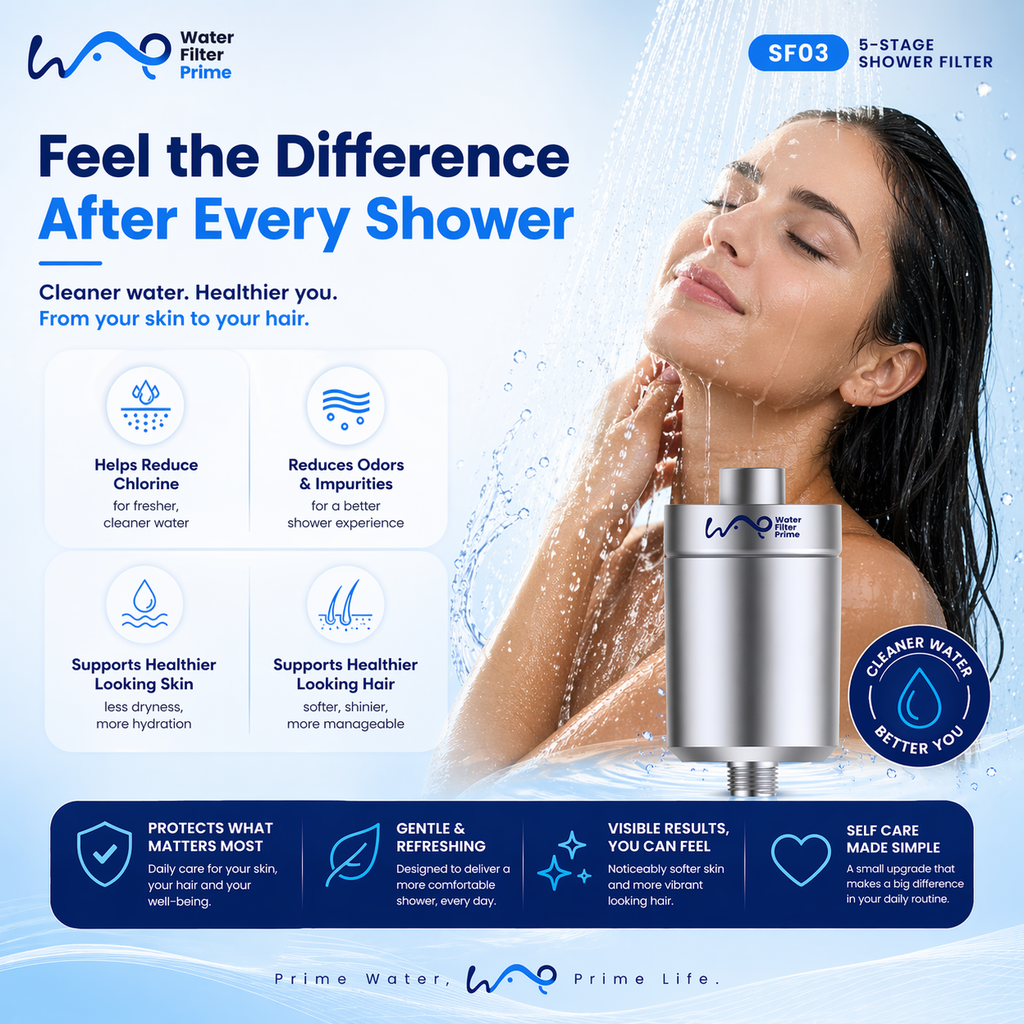 SF03 Shower Filter — 5 stages, fits any standard shower