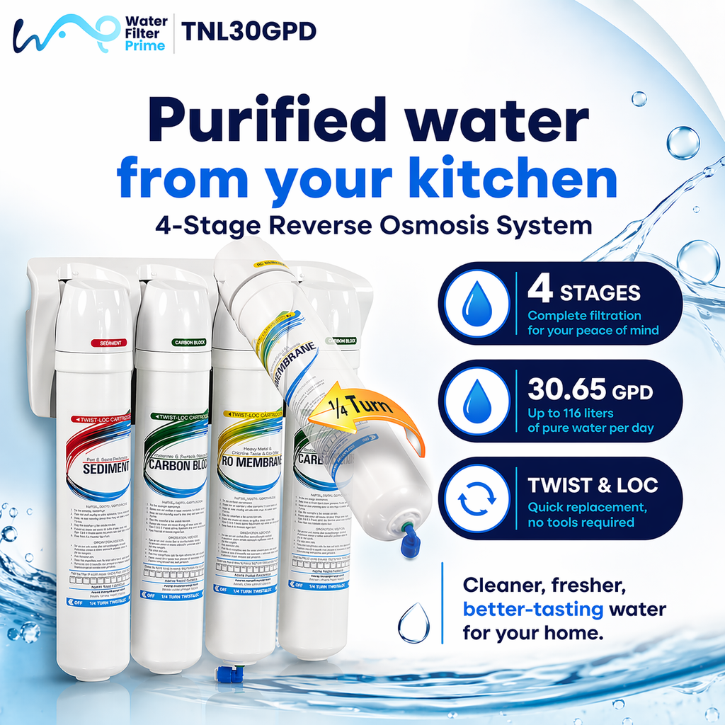 Twist & Lock Reverse Osmosis System 30GPD