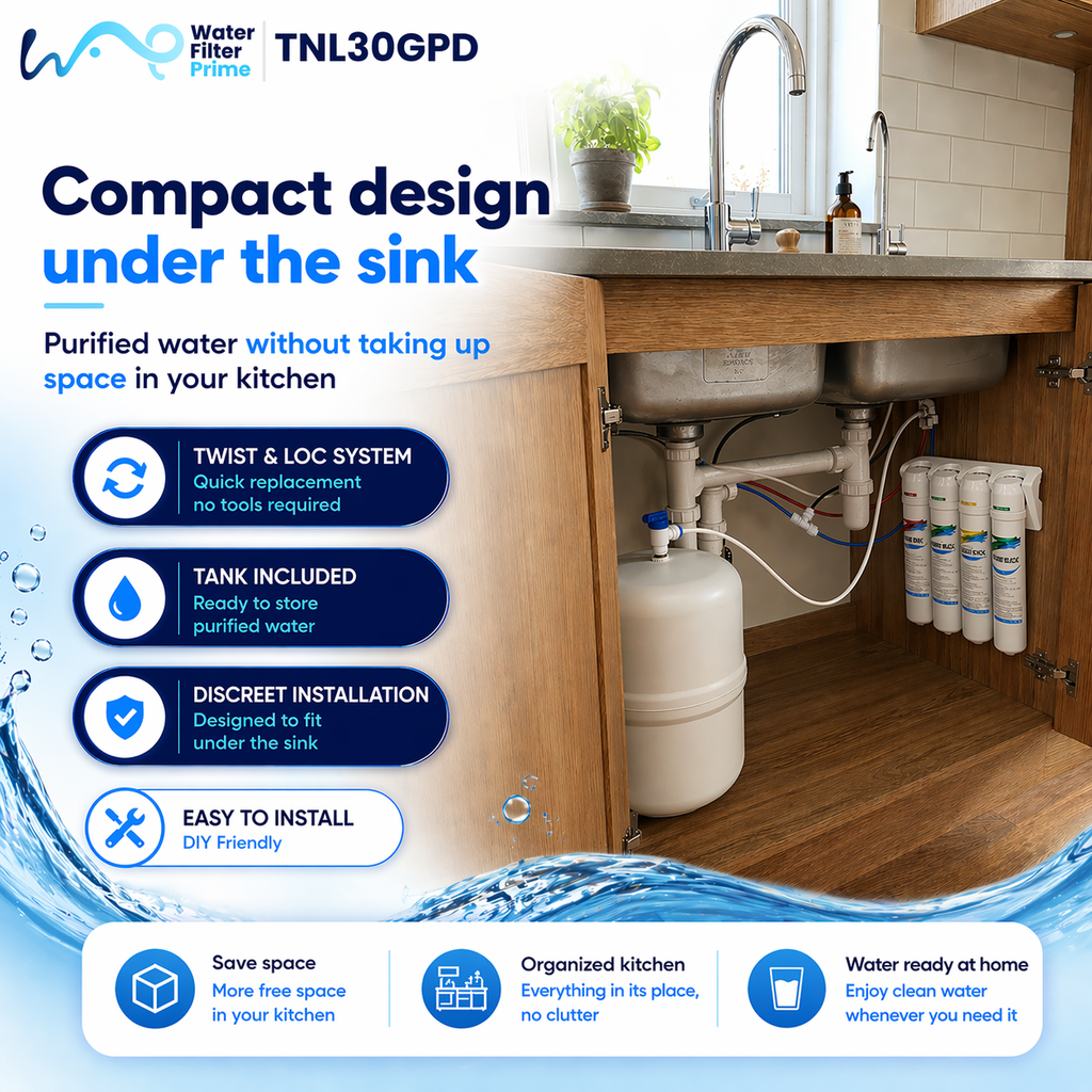 Twist & Lock Reverse Osmosis System 30GPD
