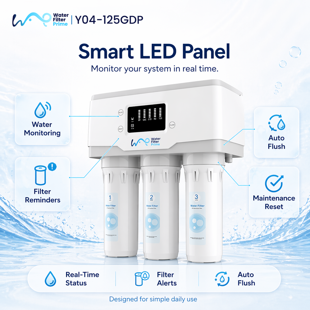 Y04-75GPD Reverse Osmosis System with Tank