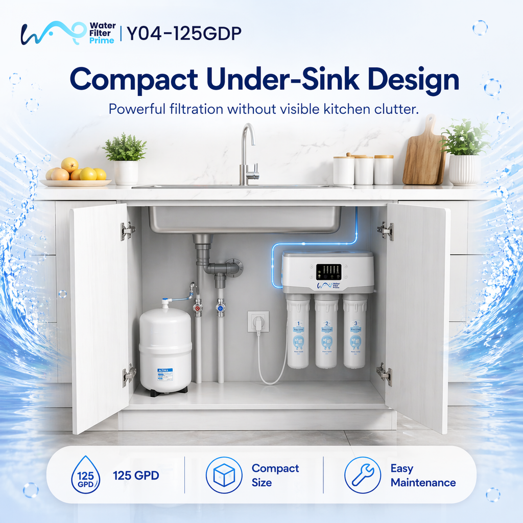 Y04-75GPD Reverse Osmosis System with Tank